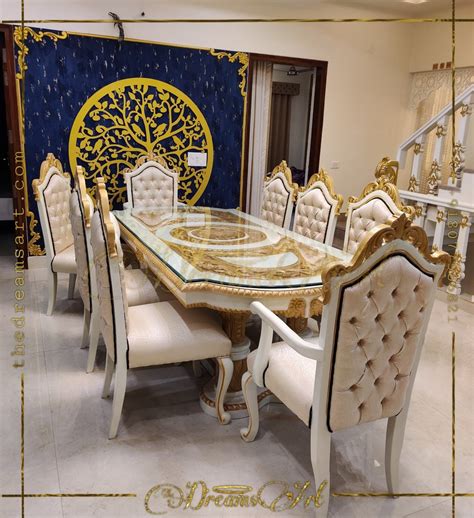 Rectangular Royal Wooden Dining Table Set 8 Seater At Rs 250000 Set In