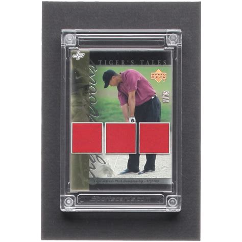 Tiger Woods Jersey Fusion All Sports Edition Game Used Triple