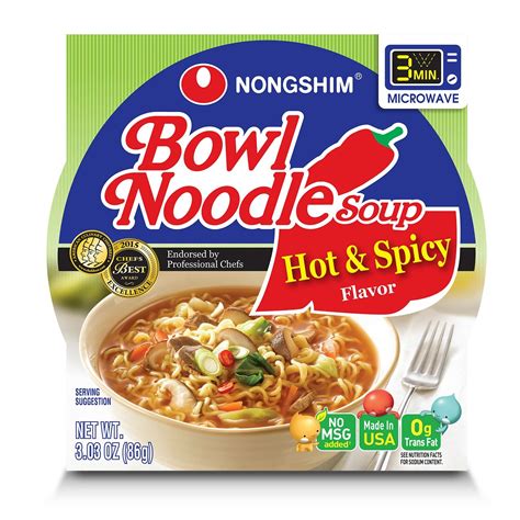 Nongshim Bowl Noodle Soup Hot Spicy New Oriental Super Market