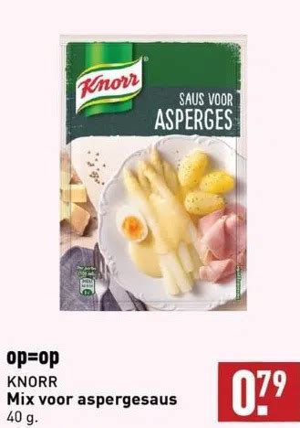 Knorr Mix Voor Aspergesaus Aanbieding Bij Aldi