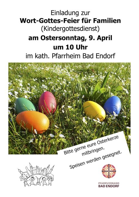 Wort Gottes Feier für Familien Ostersonntag den 9 April 2023