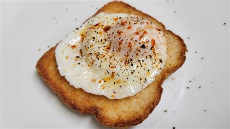 Air Fryer Poached Egg Toast Easy Breakfast YouTube