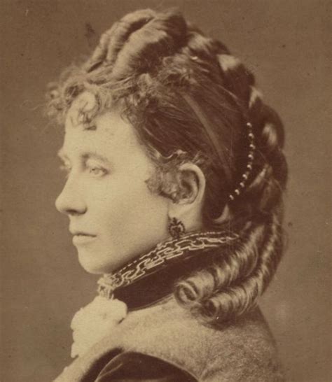 Carte De Visite 1870s Showing An Elaborate Coiffure With Coronet Plait