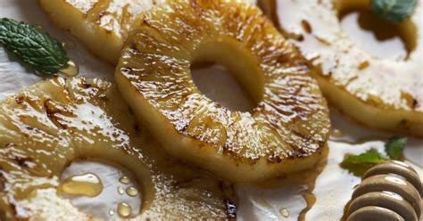 Recette ananas rôti au miel Marie Claire