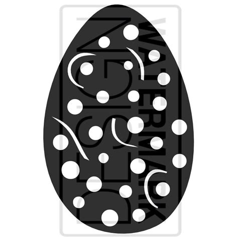 Easter Egg Clip Art Cricut Silhouette Cameo Cut Files Etsy