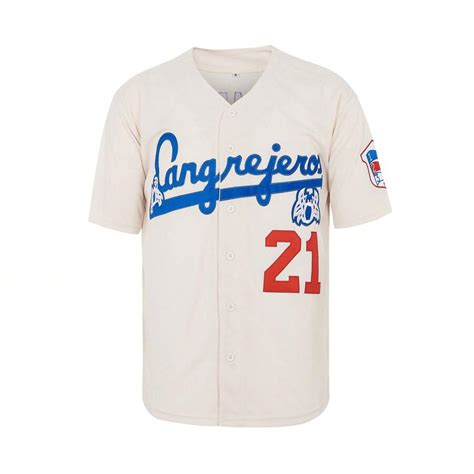 Jersey De B Isbol Roberto Clemente De Los Cangrejeros De Santurce