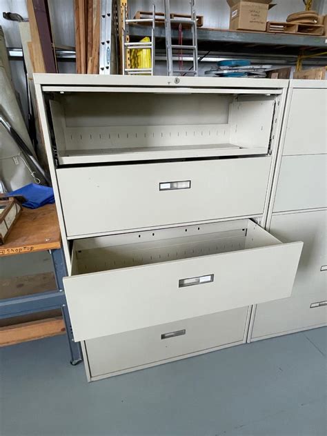 Metal Lateral 5 Drawer File Cabinet 42w X 65t X 18d