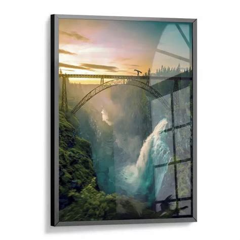 Quadro Decorativo Paisagem Ponte 24x34cm Elo7