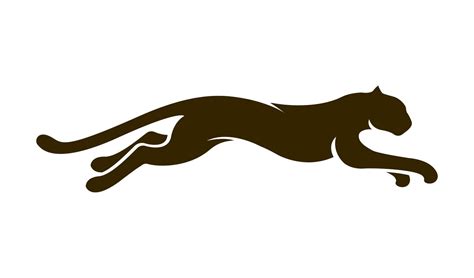 Silhouette Di Giaguaro Leopardo Puma Leone Pantera Ghepardo Tigre Logo