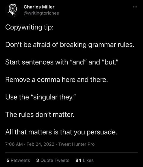 Quick Copywriting Tip