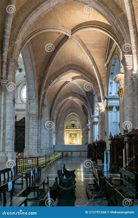 Interior View of the Cathedral of Valencia Editorial Stock Photo - Image of religion, travel ...