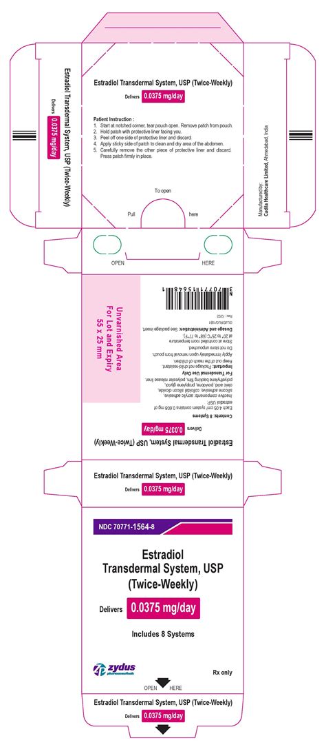 Dailymed Estradiol Patch Extended Release