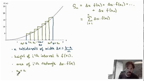 Math 114 Video 2 2 An Introduction To Riemann Sums Youtube