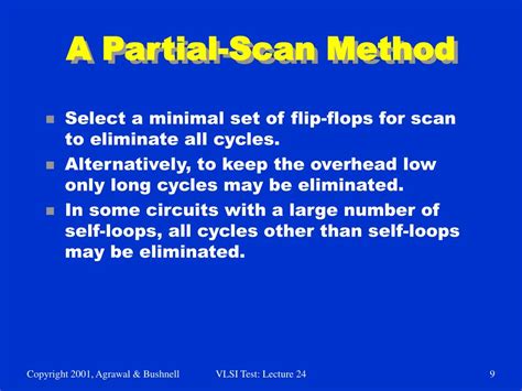 Ppt Lecture Design For Testability Dft Partial Scan Scan