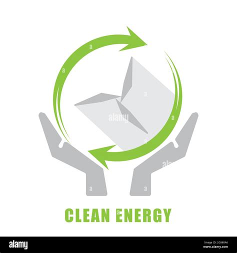 Wind Energy Logo Green Energy Concept Wind Turbine Flat Design Symbol Vector And Illustration