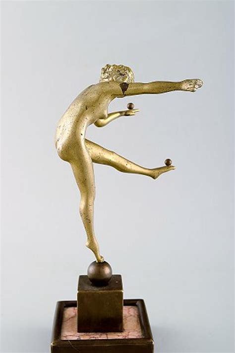 Art Deco Bronze Sculpture Naked Woman Juggling Balls S At Stdibs