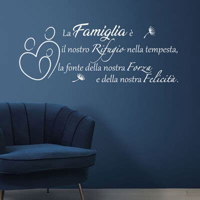 Frasi Famiglia Adesivi Murali Design Originale