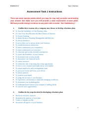 Bsbmgt Assessment Task Handout Template Docx Bsbmgt Task