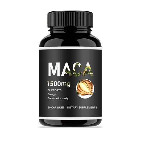 Healthcare Supplement Oem Odm Private Labels Black Maca Capsules Maca