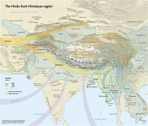 Hindu Kush Mountains Map Location