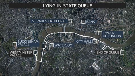 Queen Lying In State Route Map How And Where To Queue To Say Farewell