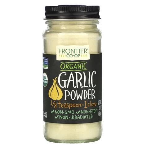 Frontier Co Op Organic Garlic Powder 2 33 Oz 66 G