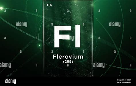 Flerovium Fl Symbol Chemical Element Of The Periodic Table D