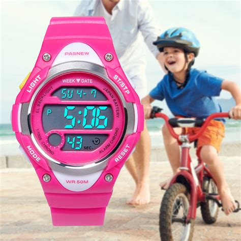 Hiwatch Montre De Sport Des Enfants Pieds Tanche Led Digital