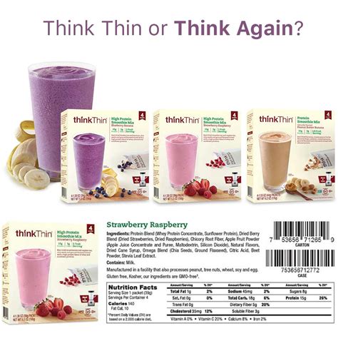 Think Thin Protein Bars Nutrition Label 1stadenium