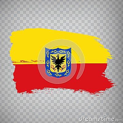 Flag Of Bogota Brush Strokes. Flag Bogota Capital Of Colombia On ...