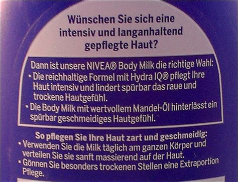 Test Body Pflege Nivea Reichhaltige Body Milk Trockene Haut Pinkmelon