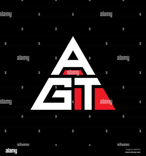 AGT triangle letter logo design with triangle shape. AGT triangle logo ...