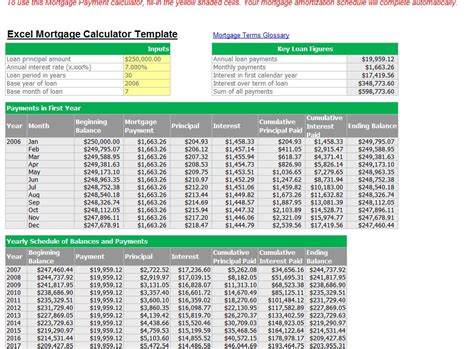 Excel Mortgage Calculator Wizardbatman