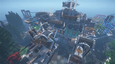 Steampunk City Work In Progress With Mods R Minecraftbuilds