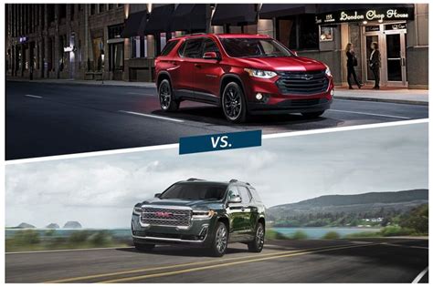 Compared 2023 Chevrolet Traverse Vs 2023 Gmc Acadia Capital One