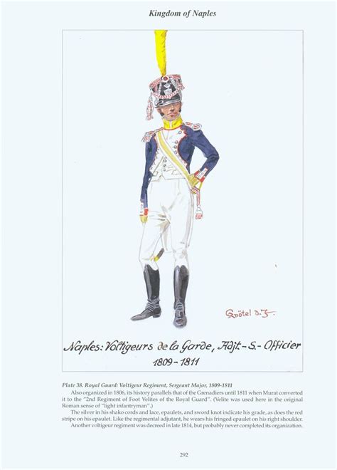 Kingdom Of Naples Plate 38 Royal Guard Voltigeur Regiment Sergeant