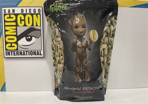 Marvel Studios X Wonderful Pistachios I Am Groot Sdcc Exclusive 24 Oz