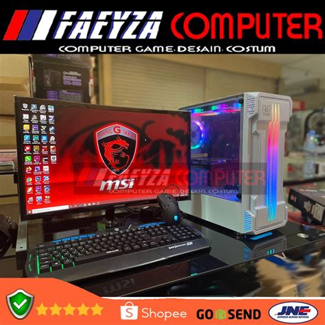 Jual Pc Gaming Fullset Amd Ryzen 5 5600g Ssd 128gb Lengkap Led 24 Inc