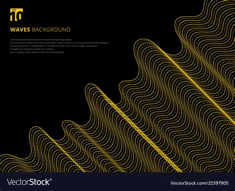 Template design modern abstract 3d yellow line Vector Image