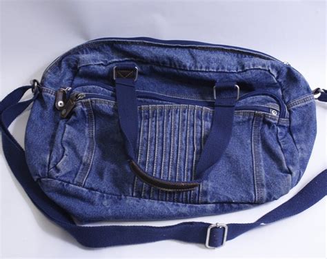 Denim, Bag, Blue, Handbag, Shoulder Bag, Zipper Closure, Fashion, Style ...