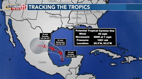 Tracking The Tropics Potential Tropical Cyclone 1