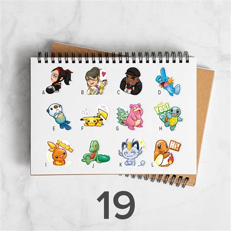 Pokemon Go Sticker Setc 12 Stickers : 9 to Choose From - Etsy