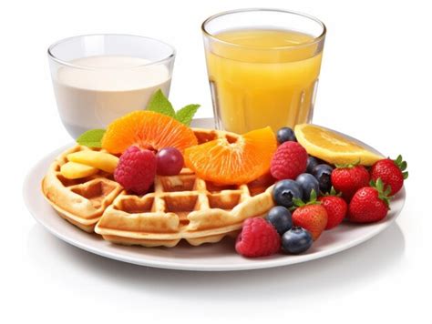 Premium AI Image | waffles with berries