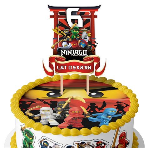 Topper Urodzinowy Na Tort Lego Ninjago Imi Wiek