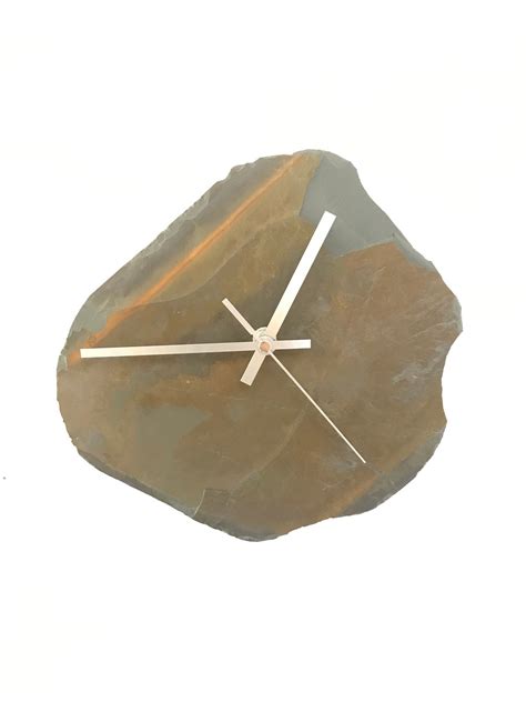 Natural Welsh Slate Wall Clock Etsy