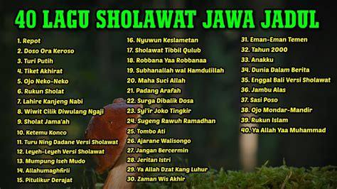 Lagu Sholawat Jawa Terbaik Jaman Dulu Versi Terbaru Audio Jernih