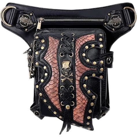 Taille Steampunk Taille Steampunk Sac Gothique Tendance En Cuir Pu