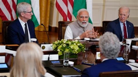 Us Visit Day 4 Pm Modi Meets Top Ceos Praises Kamala Harris Mother