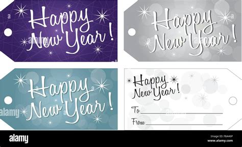 Happy New Year Gift Tags