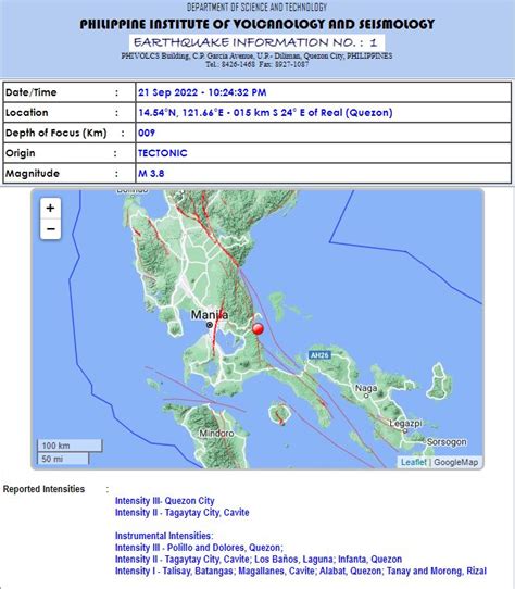 ABS CBN News On Twitter Magnitude 3 8 Earthquake Jolts Waters Off